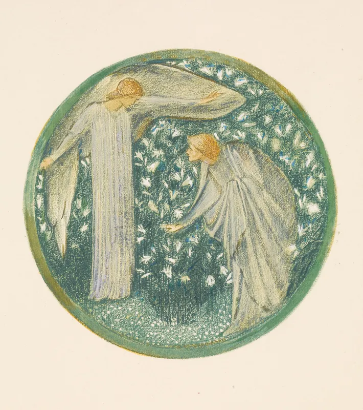 White Garden by Sir Edward Coley Burne-Jones